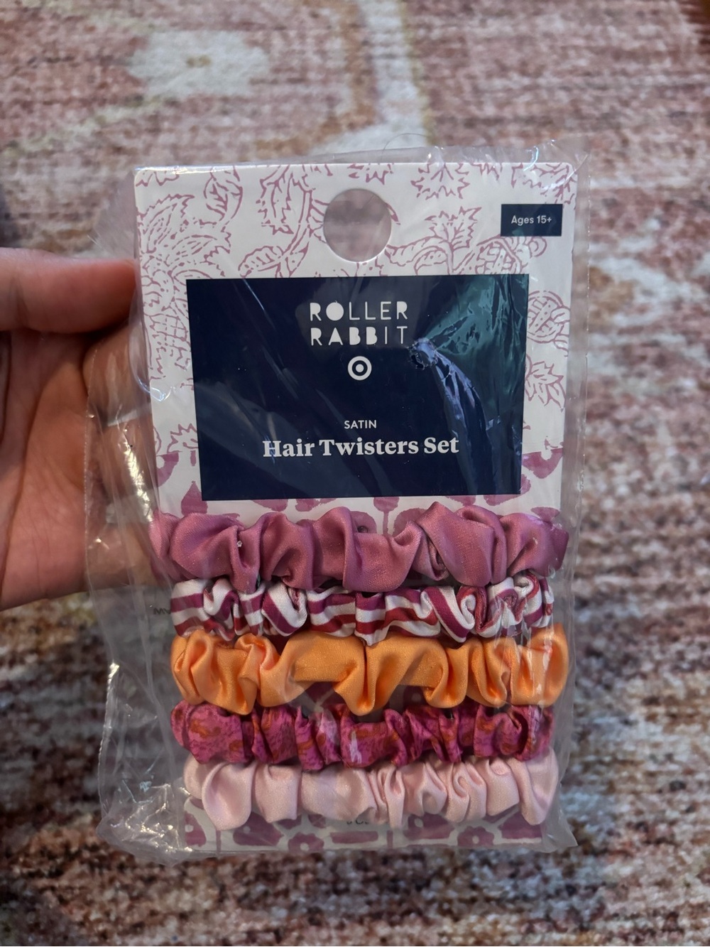 Roller Rabbit x Target Pink & Orange Hair Twisters Set